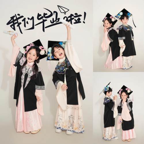 幼儿园毕业季簪花学士帽