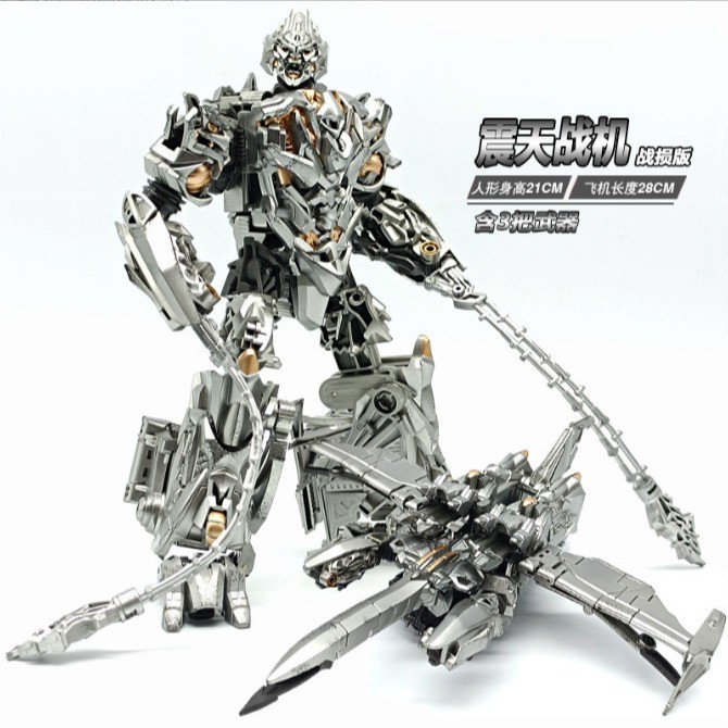 新品百微TW1023震天战机合金版汽车机器人变形5飞机玩具金刚模型