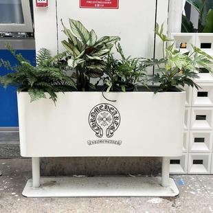 户外隔断花箱组合定制铁艺绿植箱门店外摆围栏网红店室内外种植槽