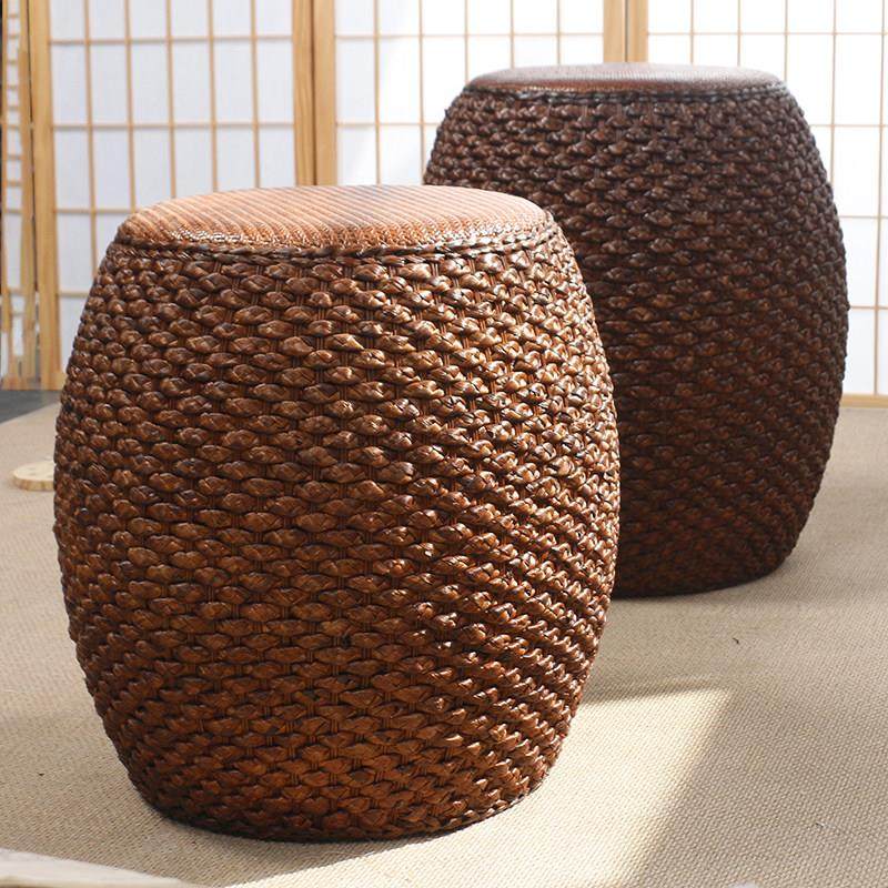 草编矮凳沙发凳藤编小凳子圆凳子鼓凳榻榻米椅子茶椅凳子客厅板凳,住宅家具,矮凳,淘宝优惠券,粉丝福利购,淘宝优惠卷