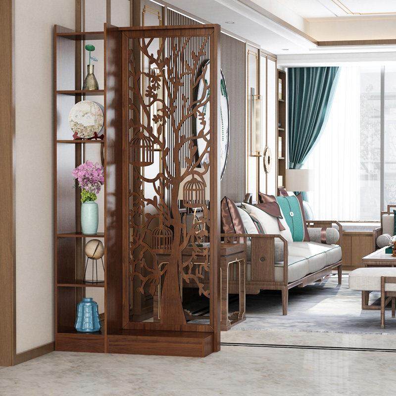 中式屏风隔断装饰客厅柜木质简约现代小户型卧室玄关柜酒柜座屏架,住宅家具,座屏,淘宝优惠券,粉丝福利购,淘宝优惠卷