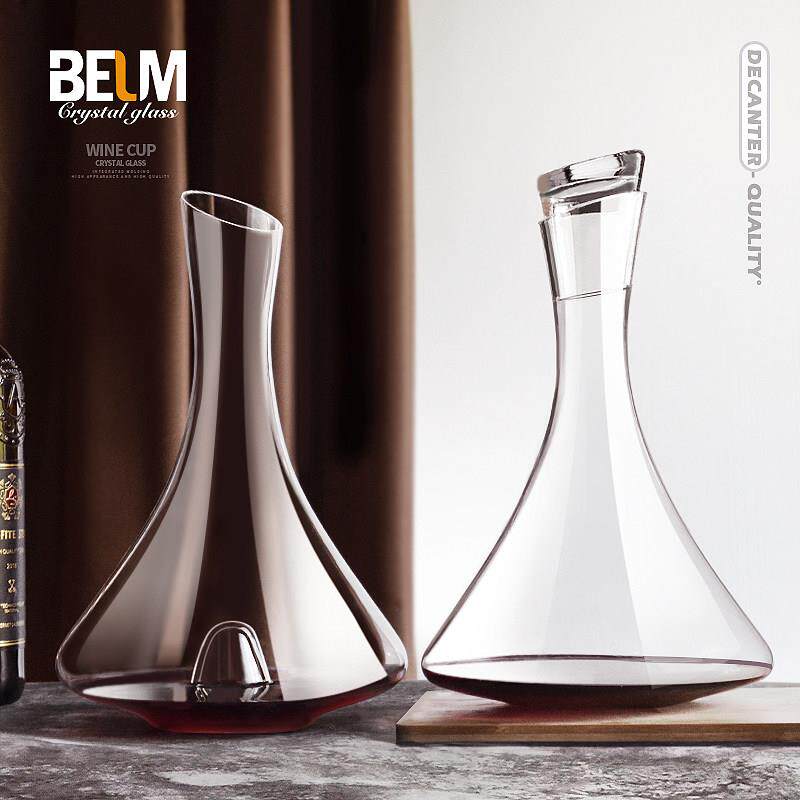 轻奢醒酒器红酒家用水晶玻璃快速葡萄酒醒酒壶带盖子高档红酒分酒