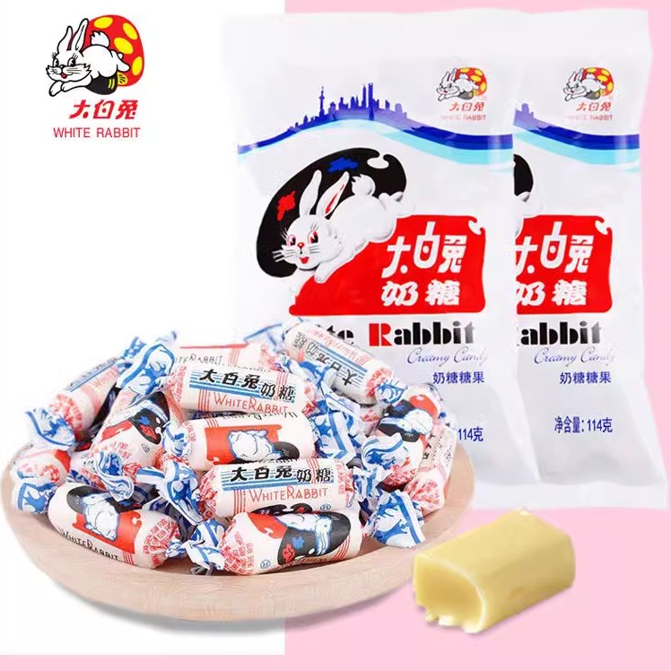 大白兔奶糖114g袋装休闲零食