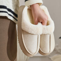 Winter 2025 New cotton slippers for women's indoor home use, anti-slip and warm fleece slippers for men can be worn outside thumbnail 3