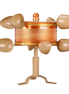 藏式风转转轮西藏m六字文殊装饰品户外摆件风车转筒转金筒转金桶