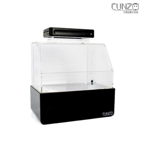 乌龟水陆缸/g角蛙底滤饲养水族箱/免打理换水超白压克力/寸泽微缸