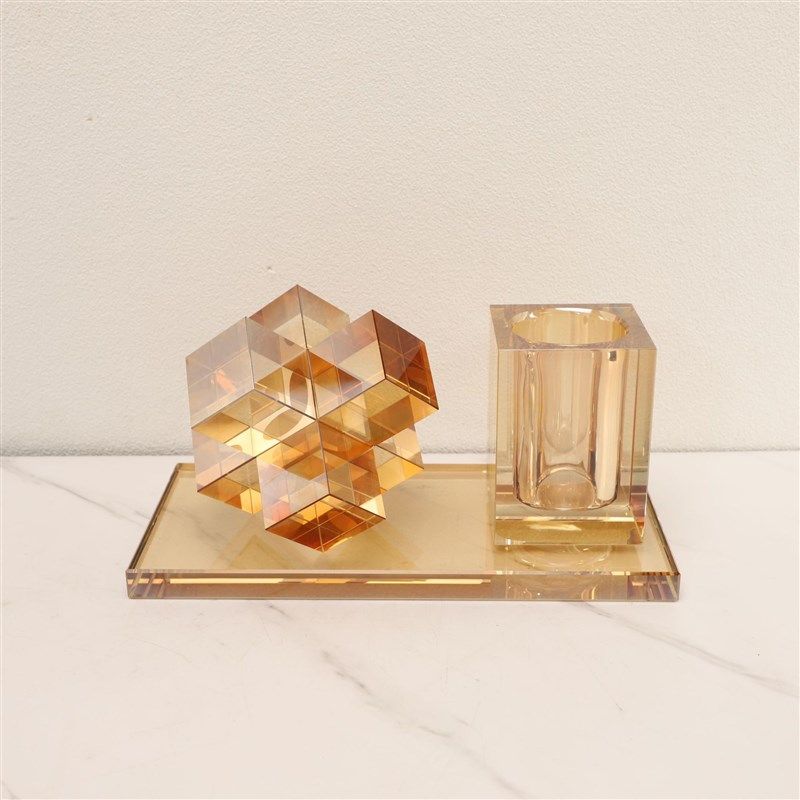 欧式轻奢时尚f水晶三件套样板房家居客厅桌面茶几电视柜工艺品摆,家居饰品,装饰摆件,淘宝优惠券,粉丝福利购,淘宝优惠卷