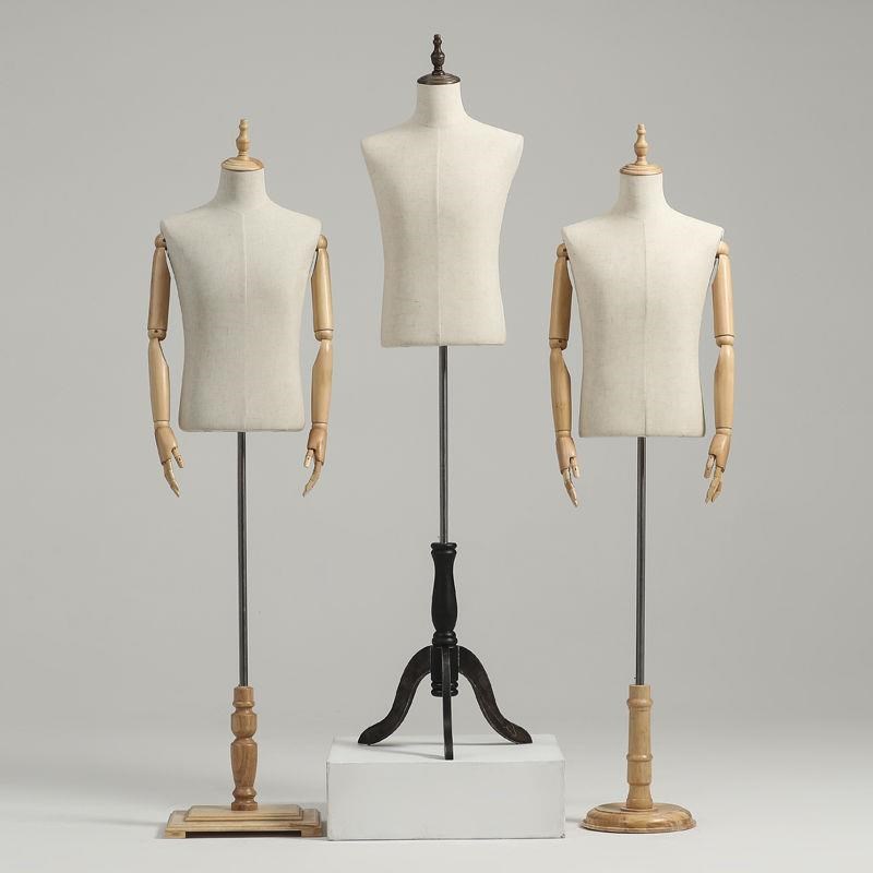 男半身服装模特架西装男模服x装店展示架半身男模特人偶服装设计