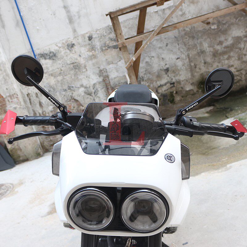 适用春风XO狒狒125赛p车手冒险家改装后视镜700/250CLX碳纤倒车镜