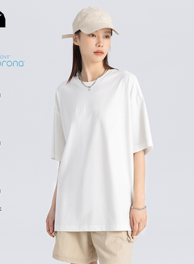 「凉感抗菌」DEEP SEARCH立体硅胶T恤短袖情侣宽松百搭2025夏新款