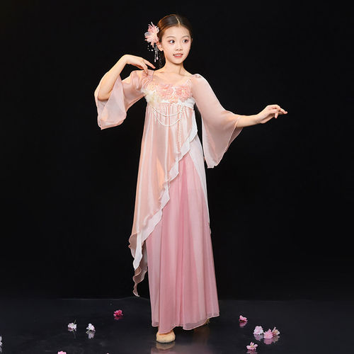 儿童古典舞蹈服装扇子舞