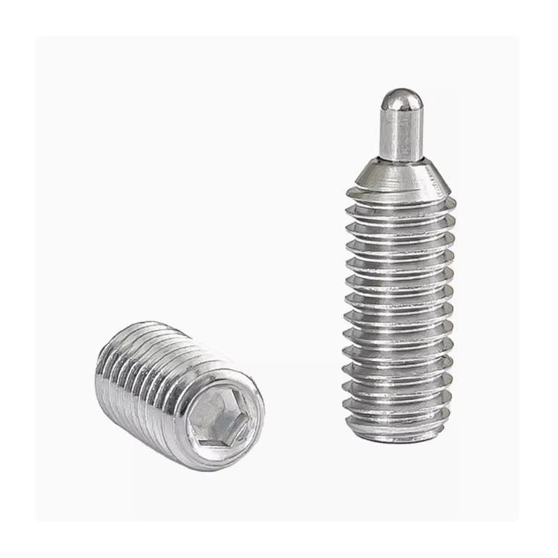 不锈钢弹簧柱塞定位螺丝C-SPJK C-SPJX M3 4 5 6 8 10 C-SPJZ3-20