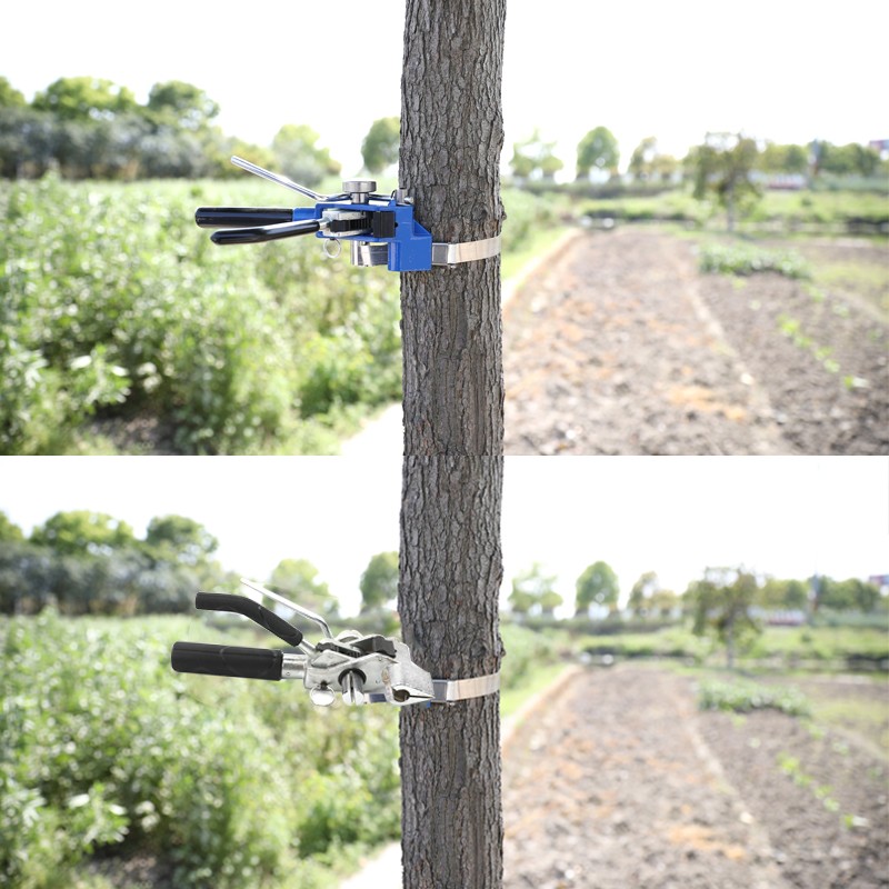 不锈钢扎带打包机拉紧器螺杆工具钳钢带收紧器裁剪一体电缆紧带机