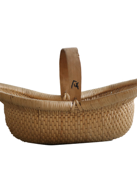 民俗老物件农村农具水车木犁播种机米斗竹簸箩木水桶斗笠怀旧摆件