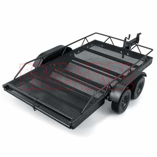 1/10 遥控模型车SCX10  90046 TRX4 D90 卡车 拖车 金属拖斗车