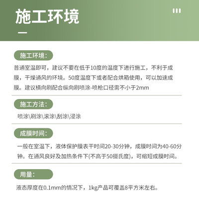 液态保护膜家装工程内外墙易撕遮蔽膜门窗防护膜液体防尘膜