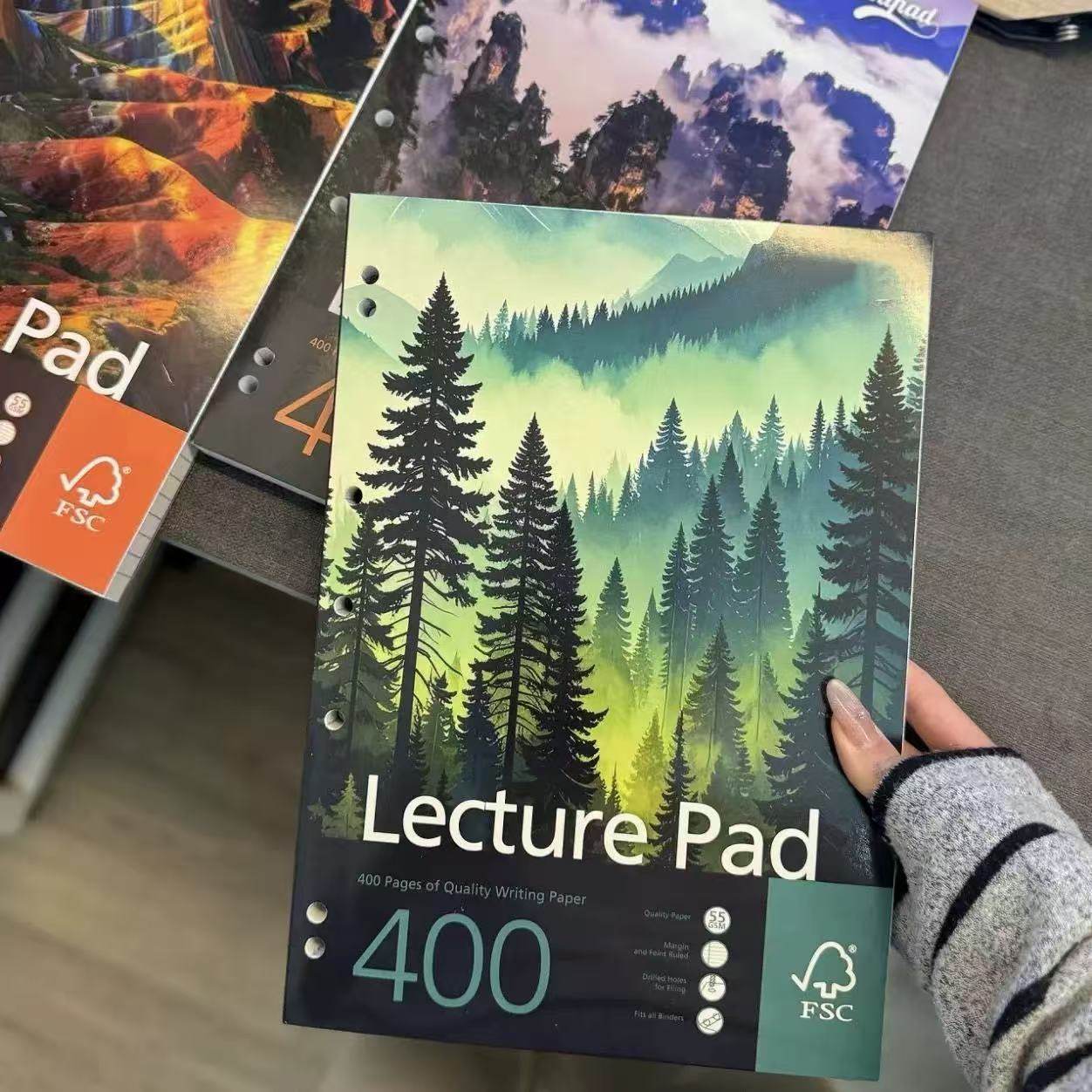 英国A4笔记本美式开心文具屋自然系列7孔美式分400页55g薄脆横线,模玩/动漫/周边/娃圈三坑/桌游,动漫挂件/文具,淘宝优惠券,粉丝福利购,淘宝优惠卷