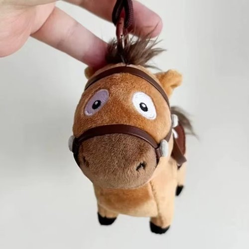 送挂绳新年小马挂件毛绒玩具可爱马公仔生日礼物包玩偶小马年挂件