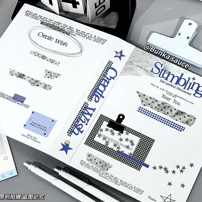 新款ins简约星星属性同人a5卡册加厚活页四宫格追星3寸小卡收纳册