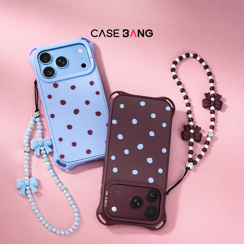 CASEBANG波点蝴蝶结手机短挂绳图片