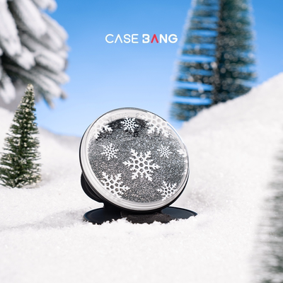 CASEBANG圣诞限定系列流沙雪花可拆卸任意吸出奇圆形磁吸手机支架