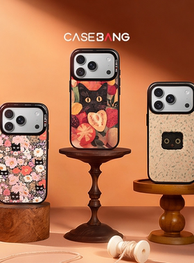 CASEBANGx猫猫的一天系列适用iPhone17ProMax/17Pro/16promax/16pro/15/14/13可拆卸磁吸背盖苹果手机壳