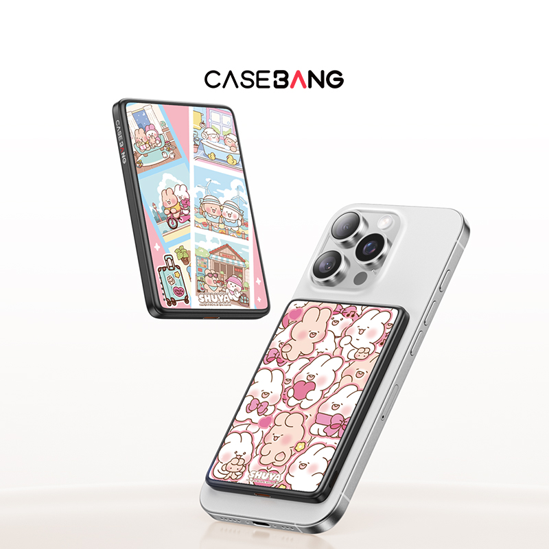 【国家3C认证】CASEBANGx SHUYA联名一起甜系列出奇超薄磁吸充电宝MagSafe手机移动电源便携式超薄式无线款