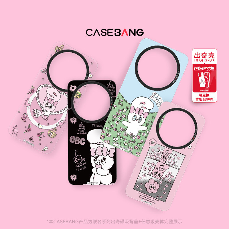 CASEBANGx艾丝乐小兔可拆卸磁吸背盖适用华为mate90promax/mate90/pro/mate80/70/60pro新款出奇防摔手机壳