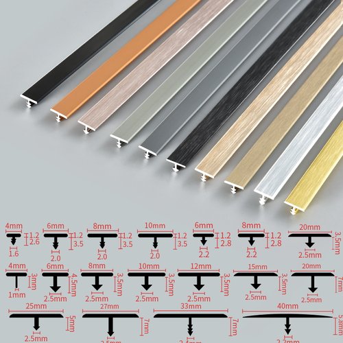 铝合金t字收口条木门装饰线条