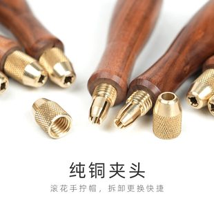 锉刀实木手柄酸枝木镀钛金刚石锉刀打磨抛光合金锉刀工具配件