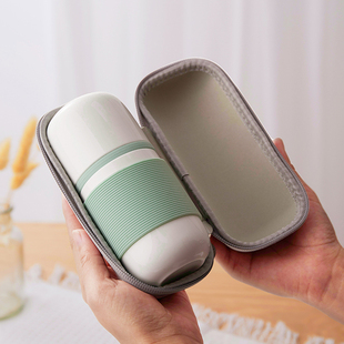 精选原初格物同心杯陶瓷泡茶杯茶水分离便携茶具旅行快客杯一壶二