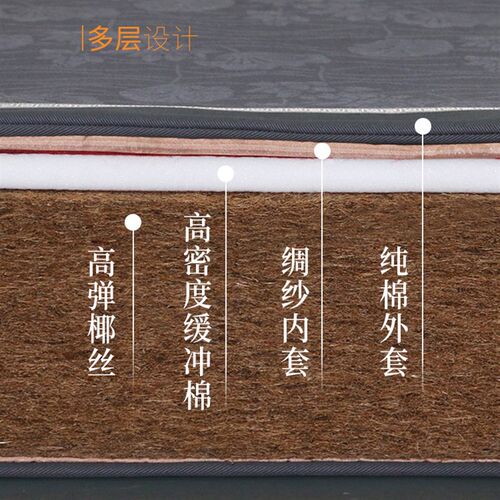 正念禅修新款加厚拜垫佛垫高弹椰丝两用禅修垫打坐垫蒲团家用佛堂