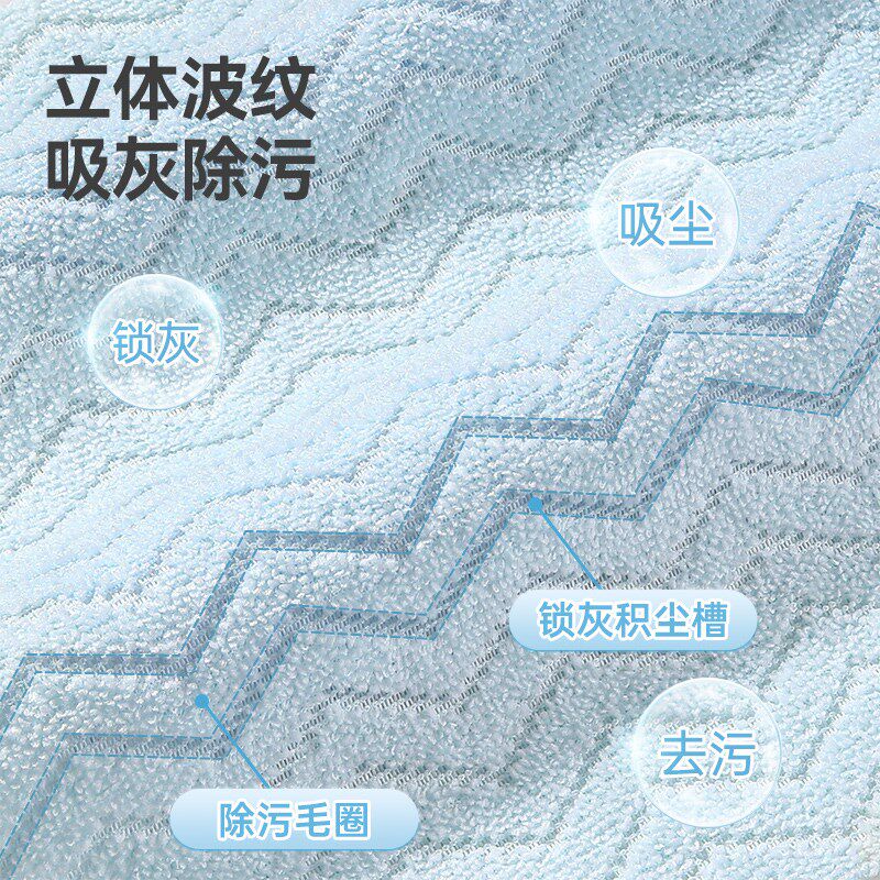 美丽雅抽取式微纤波纹抹布吸水家用厨房洗碗布加厚周抛懒人百洁布