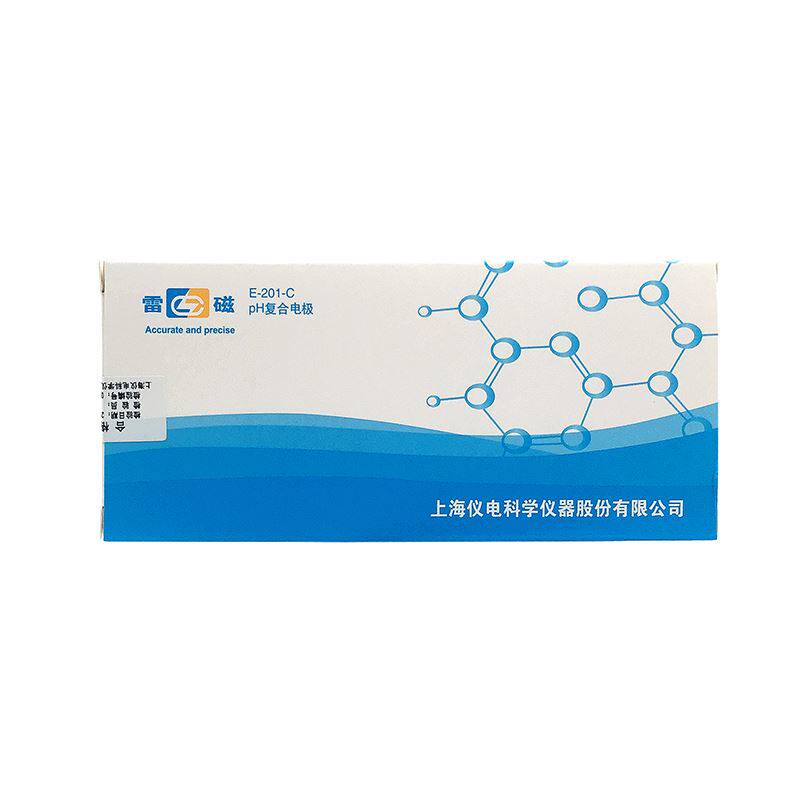 。上海磁E-201-C玻璃PH电极65-1C可充式pH复合电极DJS-1C温度电雷