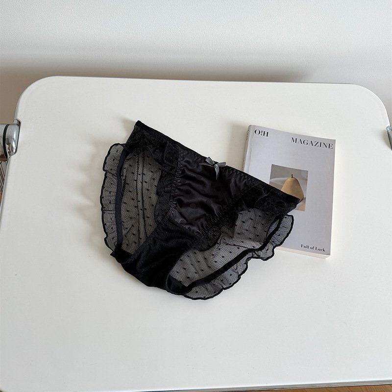 法式纯欲蕾丝波点少女内裤网纱透明性感舒适三角裤2303K,女士内衣/男士内衣/家居服,女三角裤,淘宝优惠券,粉丝福利购,淘宝优惠卷