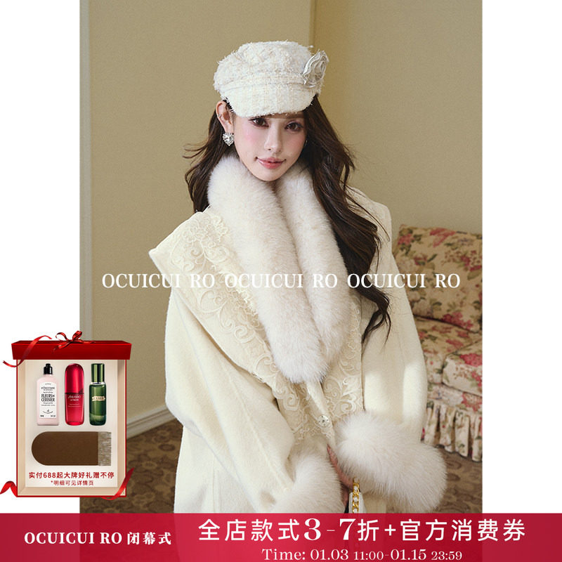 CUICUI崔崔【北欧环游】澳洲绵羊毛双面呢大衣女狐狸毛领毛呢外套,女装/女士精品,时尚套装,淘宝优惠券,粉丝福利购,淘宝优惠卷