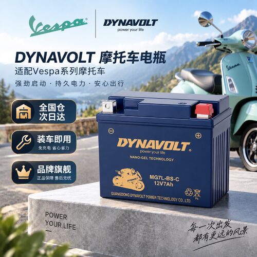 猛狮原厂蓄电池维斯帕vespa Sprint150春天冲刺GTS300LX125GTV电