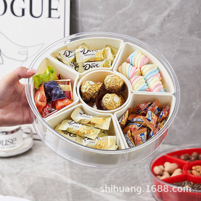 轻奢家用客厅大气分隔收纳干果盘档水果盘坚果干果果盒收纳果盘,餐饮具,果盆/果盘/果篮,淘宝优惠券,粉丝福利购,淘宝优惠卷