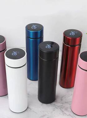 智能保温杯 304不锈钢杯子便携车载水杯商务公杯带温度显示礼品