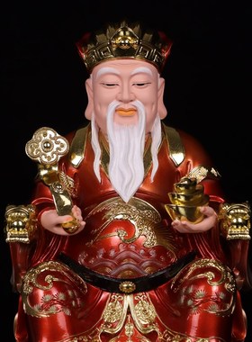 快速发货土地公土地婆土地爷奶福德正神土地M佛像财神树脂像家居