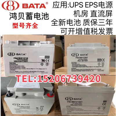 BATA蓄电池FM/BB1228T12V28AH7A18A20A24A38A40A65A100AH UPS