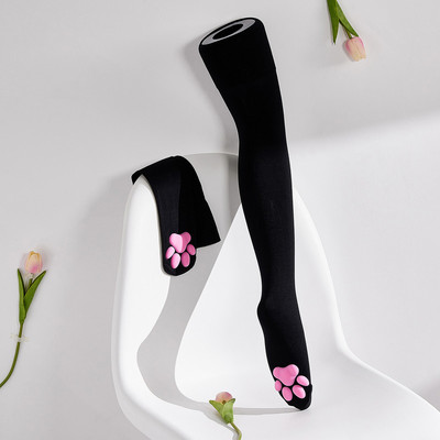 2023 Thigh High Socks Women Harajuku Stockings Fema Kitty 袜