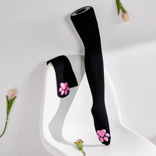 2023 Thigh High Socks Women Harajuku Stockings Fema Kitty 袜