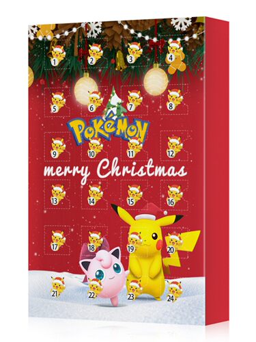 24 PCS Pokemon Christmas 2022 Advent Calendar Box Figure Toy