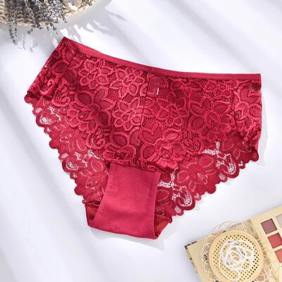 1XL-4XL Plus Size Women Briefs Panties High Waist Sexy Linge