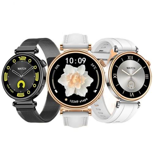 GT4 Mini Smart Watch Women AMOLED Screen Bluetooth Call NFC
