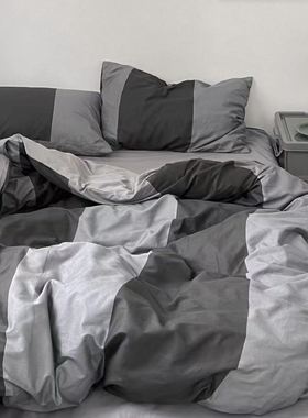 4 pcs bed sheets set beddings cotton flat sheet pillowcases