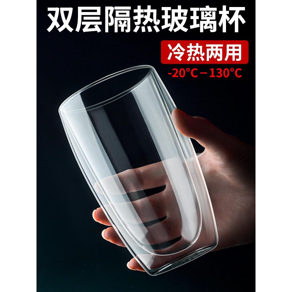 Water glass mug Coffee Cup Heat-resistant Double Handle杯子-封面