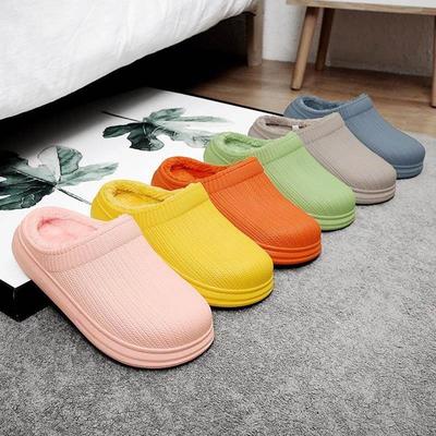 Eva Waterproof Winter Indoor Women Slippers House Plush