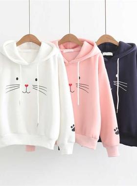 Winter clothes women prints long sleeves hoodies sweater